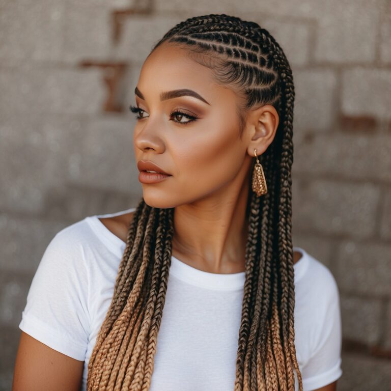 25 Stunning Half Lemonade Braids and Half Box Braids: Your Ultimate Guide to Trendy Styles!